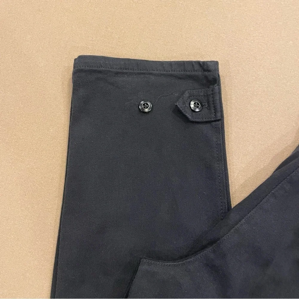 Aritzia Wilfred Free Black Denim Adjustable Cuff Black Cargo Pants Size 4